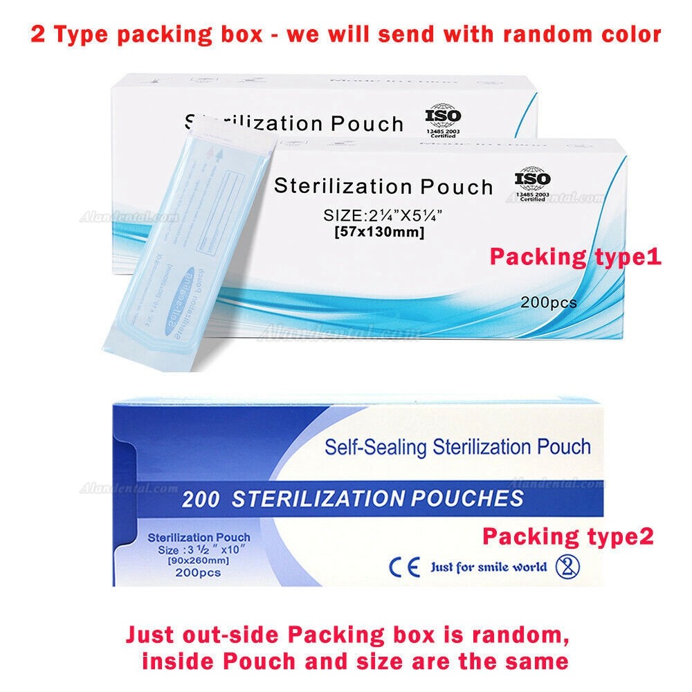 200pcs/box Dental Sterilization Bag Self-sealing Disinfection Pouches